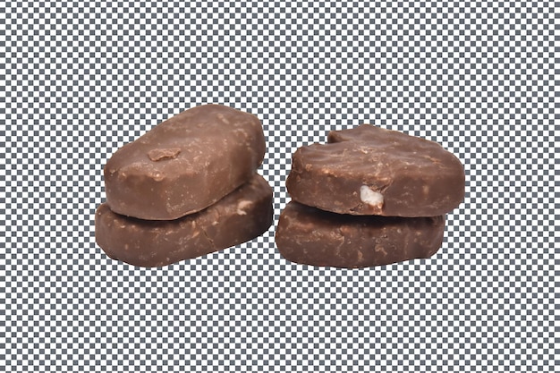 PSD psd: 투명한 배경에 고립된 초콜릿