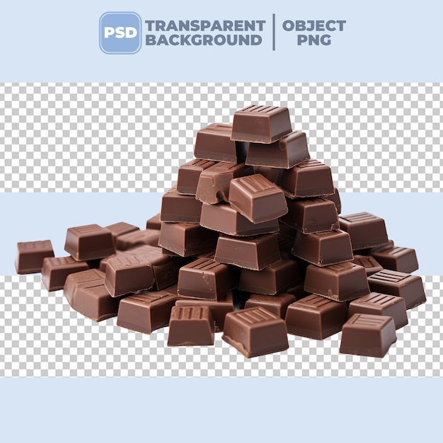 PSD psd cioccolati isolati su sfondo trasparente png