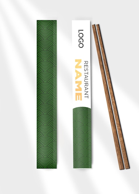 PSD chopstick food mockup