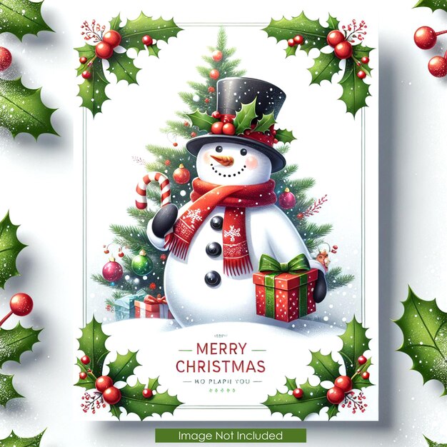 PSD psd christmas flyer design template