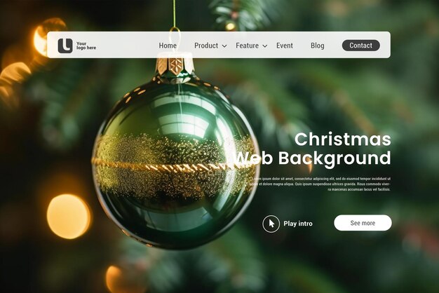 PSD psd christmas website background