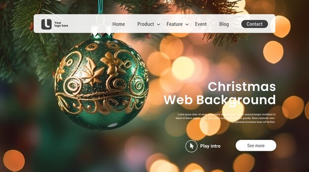 PSD psd christmas website background