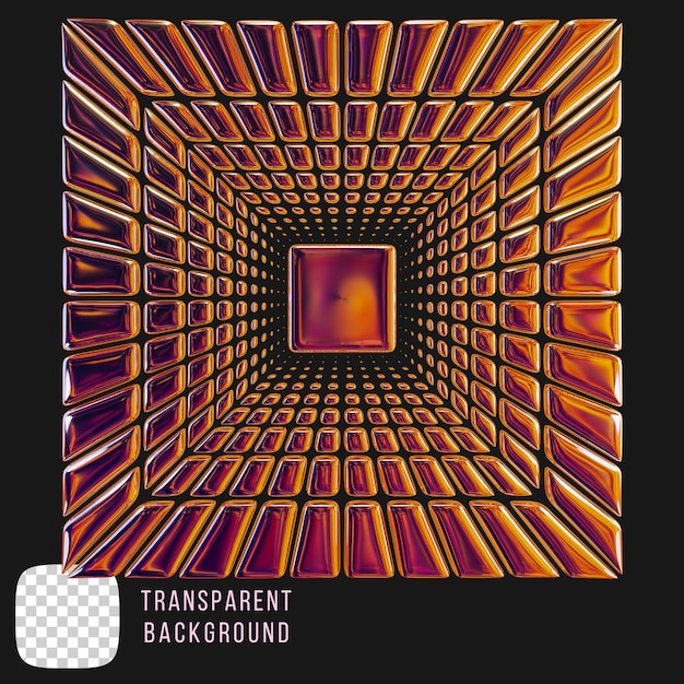 Psd chroom metallic abstracte vorm 3d rendering