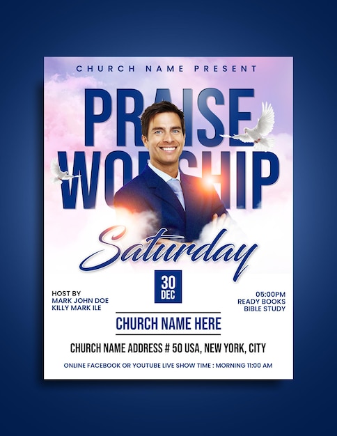 PSD psd church flyer template