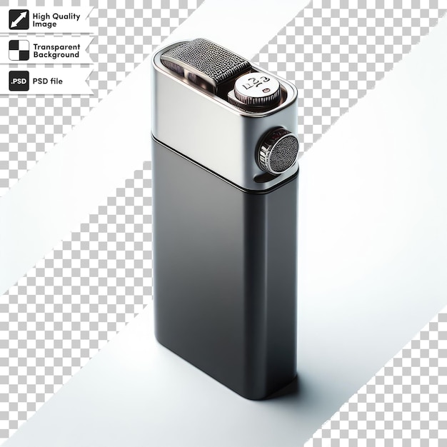 PSD psd cigarette lighter on transparent background with editable mask layer
