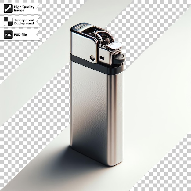 PSD psd cigarette lighter on transparent background with editable mask layer