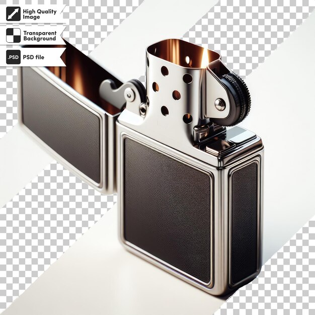 PSD psd cigarette lighter on transparent background with editable mask layer