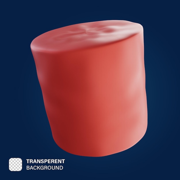 PSD Рендеринг логотипа psd clay 3d cylinder