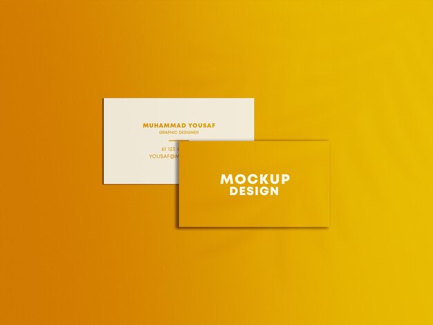 PSD psd clean minimal and modern business card mockup