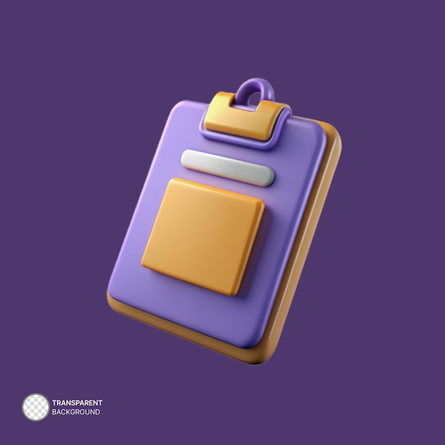 PSD psd clipboard 3d icon illustration