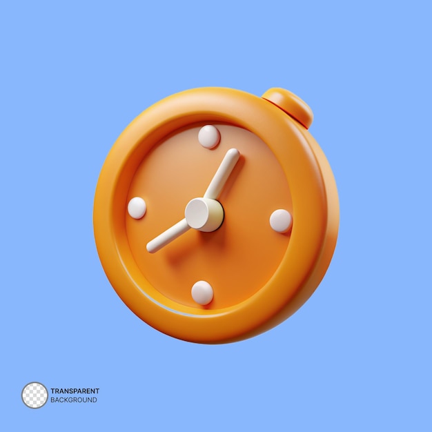 PSD psd clock 3d icon illustration