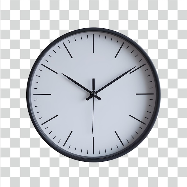 PSD psd clock isolated on transparent background