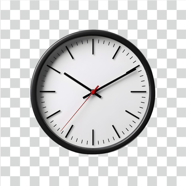 PSD psd clock isolated on transparent background