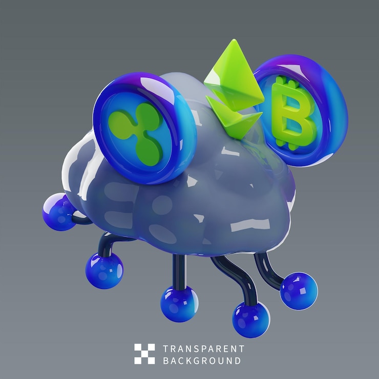 PSD psd cloud 3d illustration