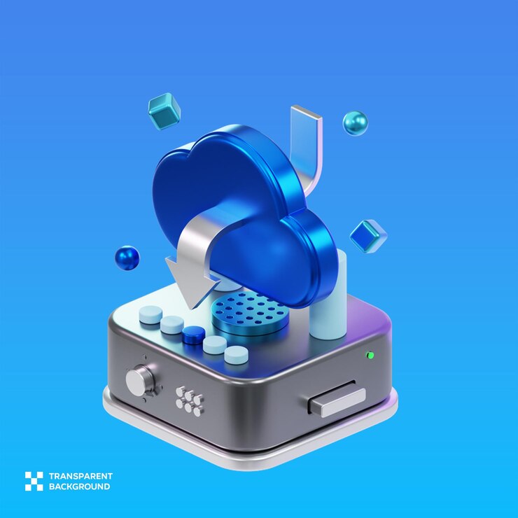PSD psd cloud download 3d illustration