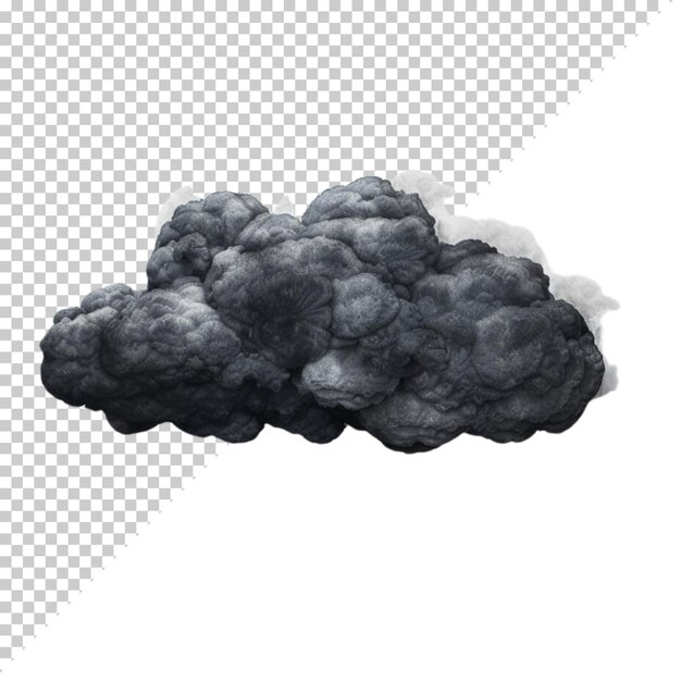 Psd cloud png isolated on transparent background