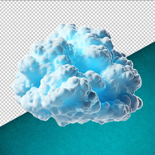 PSD psd clouds on transparent background