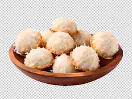 PSD psd coconut macaroons png on a transparent background