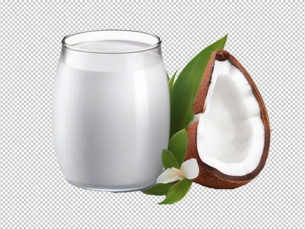 PSD psd coconut milk png on a transparent background