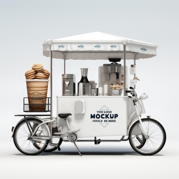 PSD psd coffee cart mockup design