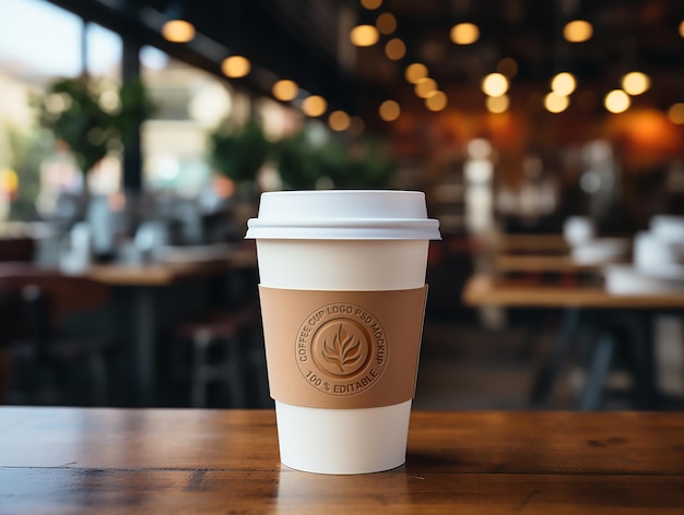 Psd coffee cup mockup