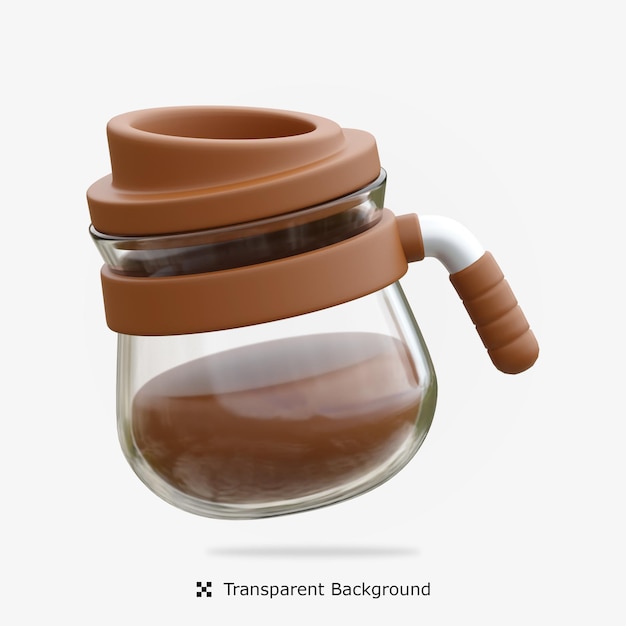 PSD psd coffee pot 3d icon