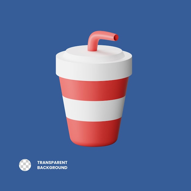 PSD psd cola 3d icon illustration