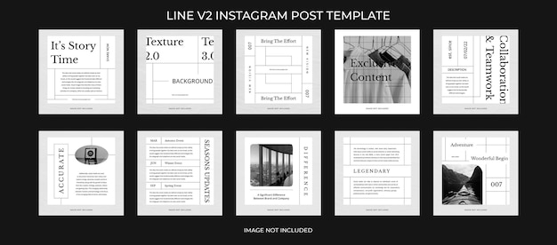 PSD Collection Of Instagram Post Template Design Concept