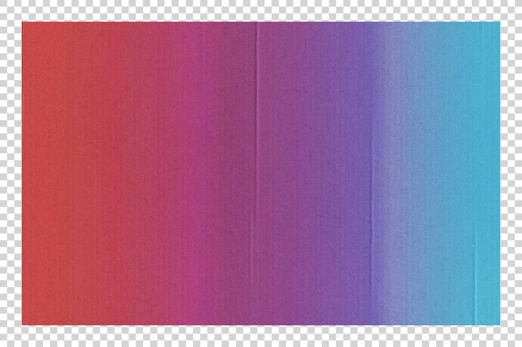 PSD psd colorful paper on transparent background