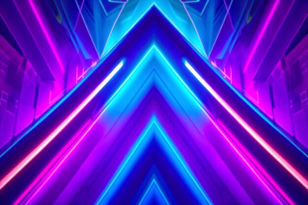 Psd colorful simple smoth neon light background with a blue and purple photo wallpaper