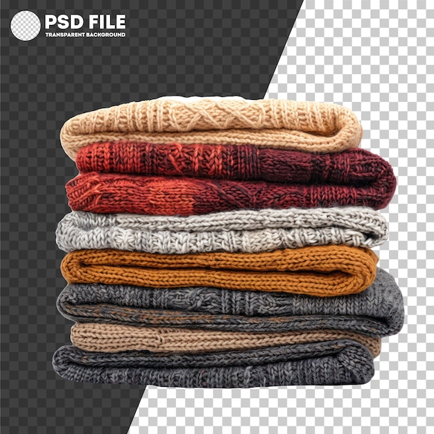 psd colorful stacked knitwear sweaters