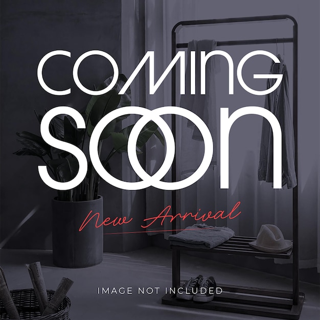 PSD psd coming soon design for social media and instagram post template