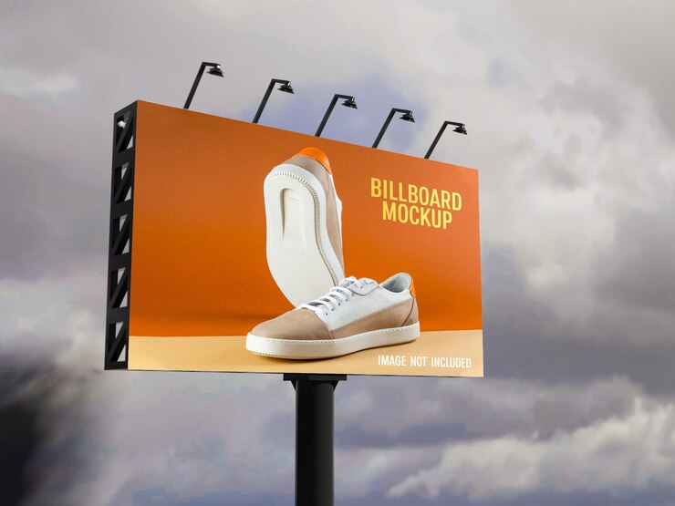 PSD psd commercial mockup display outdoor