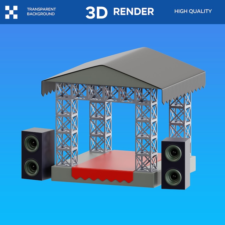 PSD psd концерт 3d иллюстрация