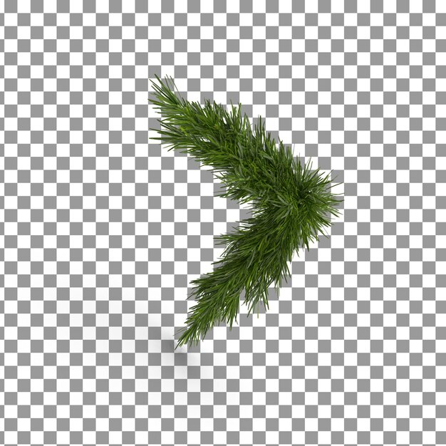 PSD psd conifer tree on isolated and transparent background