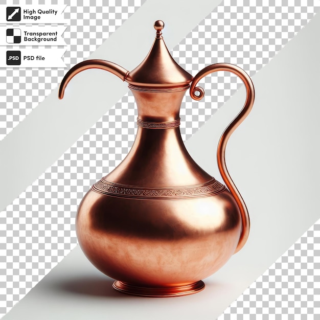 PSD psd copper aftabeh persian toilet wash jug декоративный античный редкий каджарский водяной кувшин