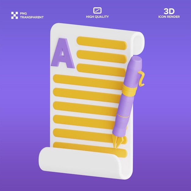 PSD copywriting 3D Ilustracja