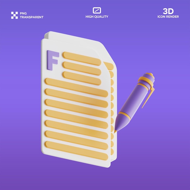 PSD copywriting 3D Ilustracja