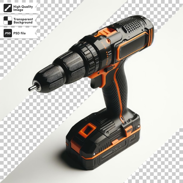 PSD psd cordless drill isolated on transparent background