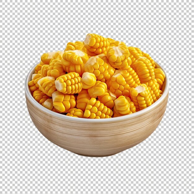 PSD psd corn isolated on transparent background with copy space