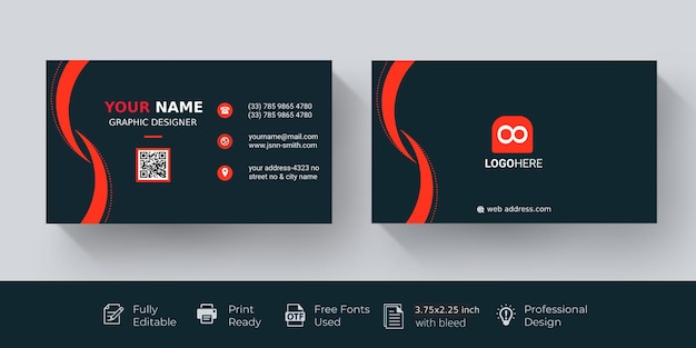 PSD psd corporate business card design template