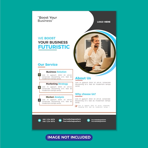 PSD Corporate business flyer design template