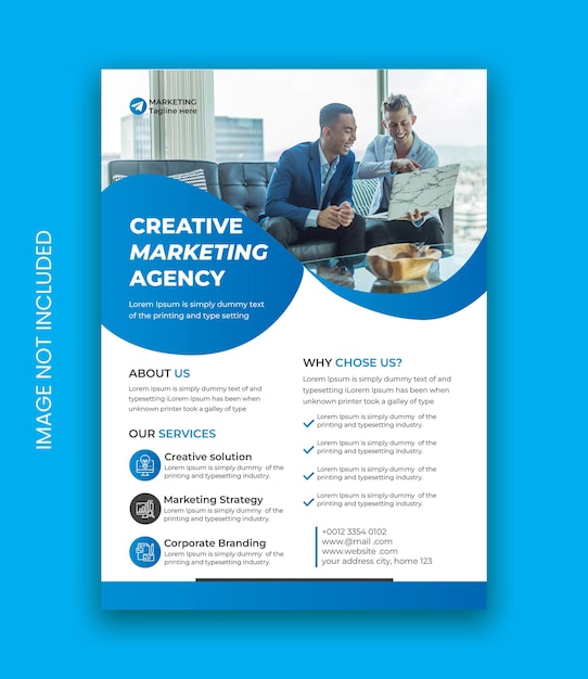PSD corporate or business flyer template