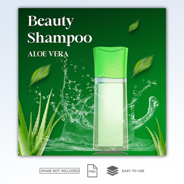 PSD cosmetics social media banner sjabloon