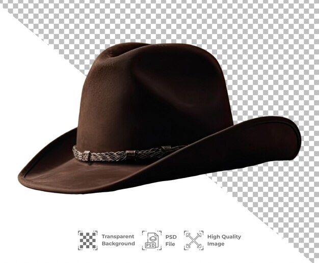 PSD psd cowboy hat isolated on transparent background