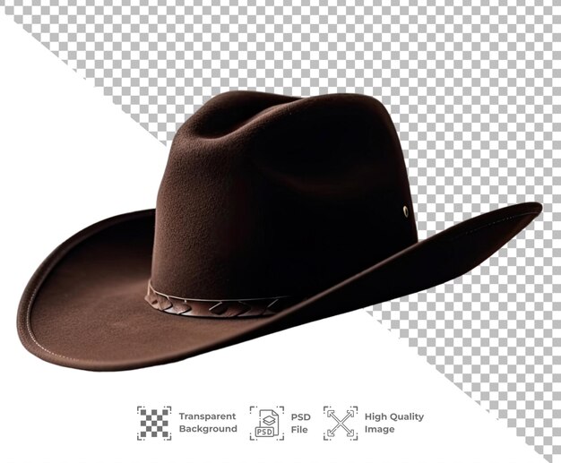 PSD psd cowboy hat isolated on transparent background