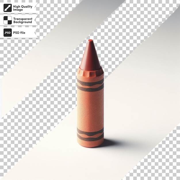 PSD psd crayons on transparent background with editable mask layer