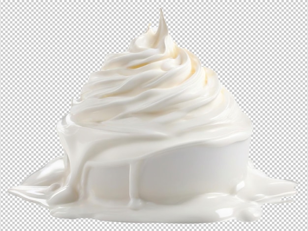 PSD psd cream png on a transparent background