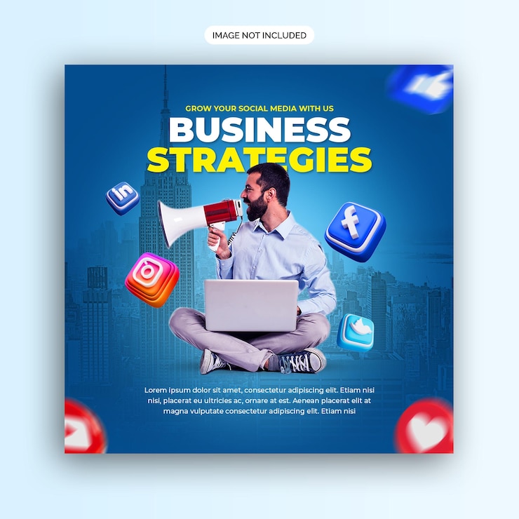 PSD psd creatief concept sociale media instagram post web banner digitale marketing promotie sjabloon