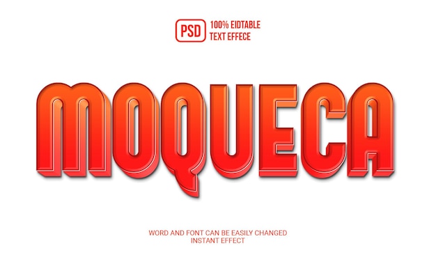 PSD psd creatief moqueca-teksteffect